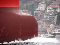 Bulbous bow of Aegean Dignity